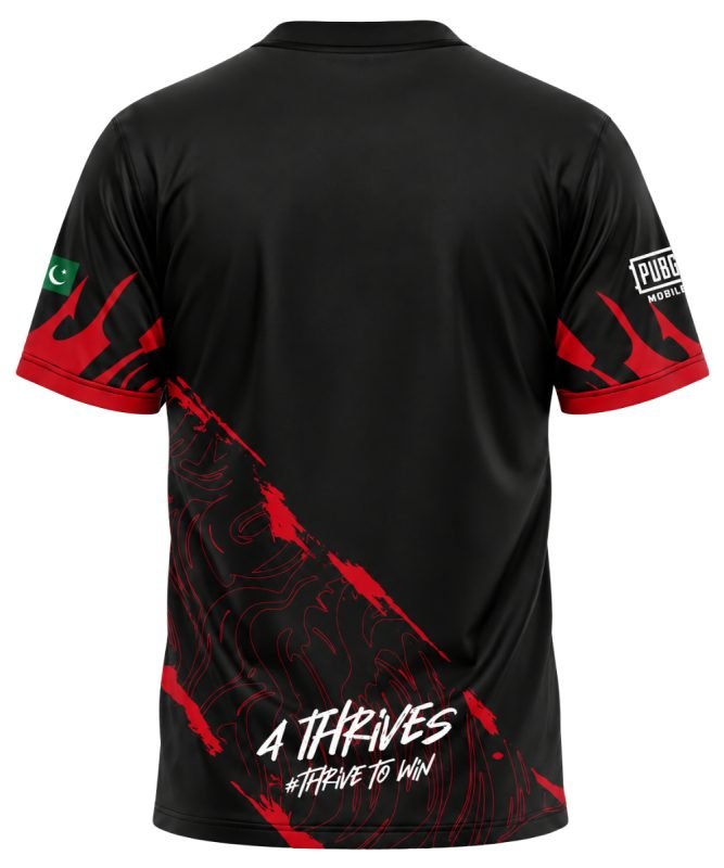 4Thrives Esports Pubg Mobile Jersey 2026 back